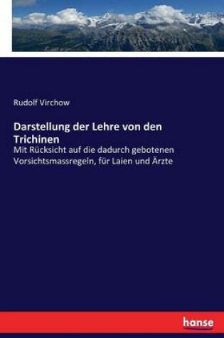 Cover of Darstellung der Lehre von den Trichinen