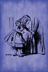 Book cover for Alice in Wonderland Journal - Alice and The Secret Door (Blue)