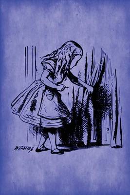 Cover of Alice in Wonderland Journal - Alice and The Secret Door (Blue)