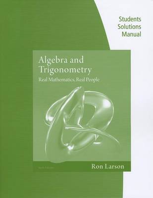 Book cover for Student Solutions Manual for Algebra and Trigonometry: Real Mathematics, Real People