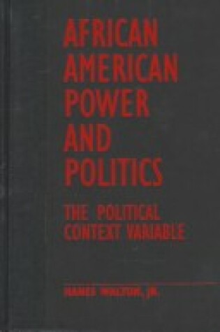 Cover of African American Power and Politics