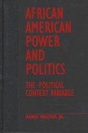 Book cover for African American Power and Politics
