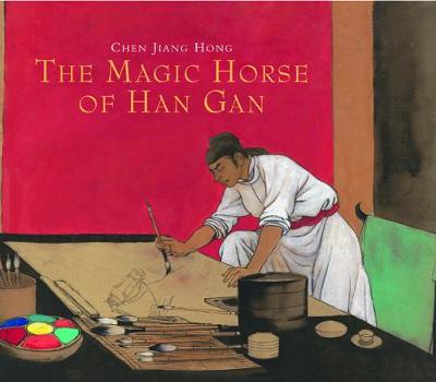 Book cover for The Magic Horse of Han Gan