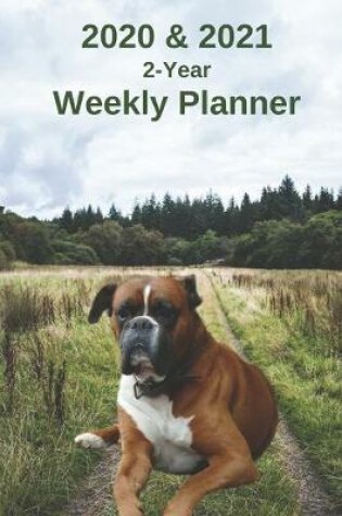 Cover of 2020 & 2021 Weekly Planner - Two Year Appointment Book Gift - Two-Year Agenda Notebook for Dog Owners