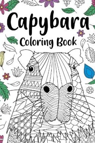 Cover of Capybara Adult Coloring Book