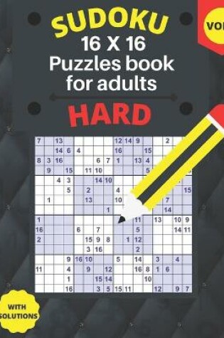 Cover of hard Sudoku 16 X 16 Puzzles - volume 4