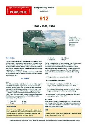 Book cover for Porsche 912 Buyers' Guide