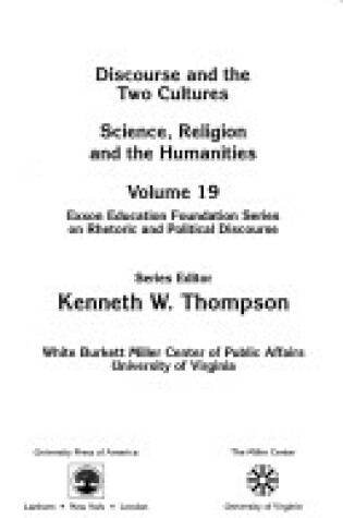 Cover of Discourse and the Two Cultures