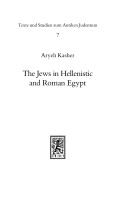 Cover of The Jews in Hellenistic and Roman Egypt