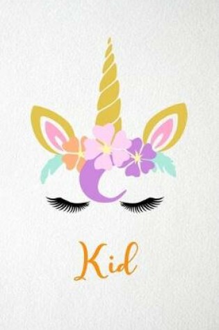 Cover of Kid A5 Lined Notebook 110 Pages