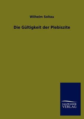 Cover of Die Gultigkeit Der Plebiszite