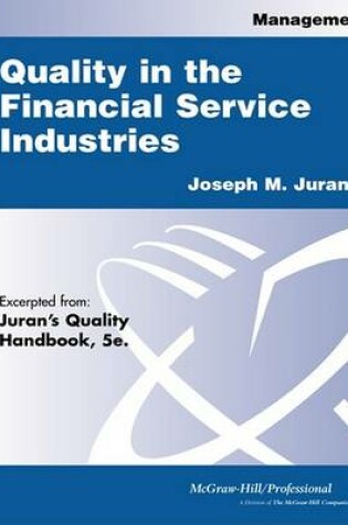 Cover of Quality in the Financial Services Industries