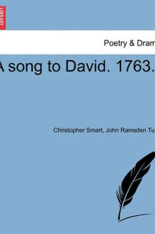Cover of A Song to David. 1763.