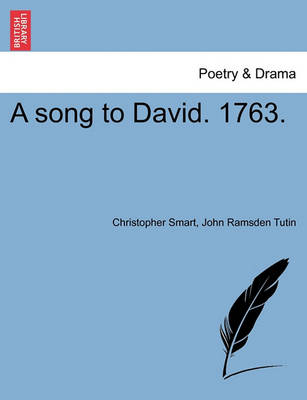 Book cover for A Song to David. 1763.