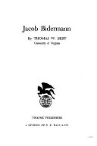 Cover of Thomas Bidermann