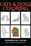 Book cover for Cool Coloring Pages for Adults (Cats and Dogs)