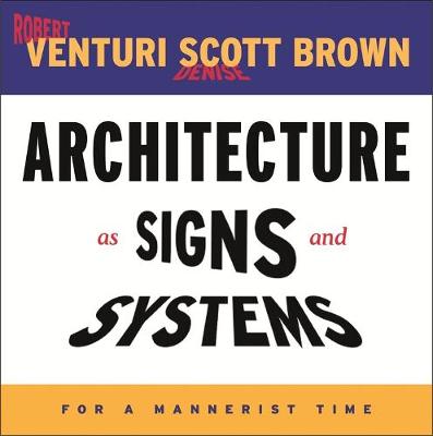 Book cover for Architecture as Signs and Systems