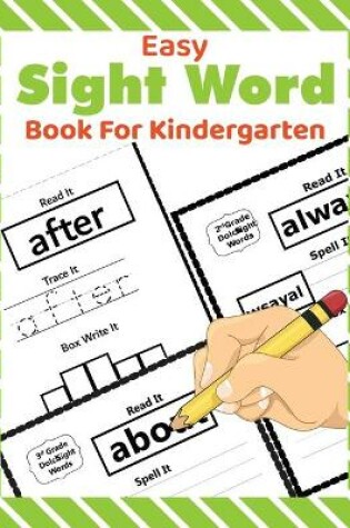 Cover of Easy Sight Word Book For Kindergarten