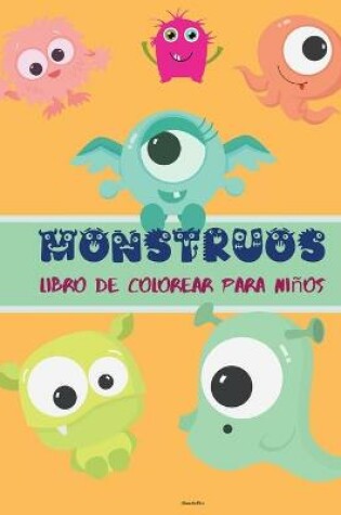 Cover of Monstruos libro para colorear para niños