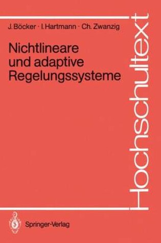 Cover of Nichtlineare und adaptive Regelungssysteme