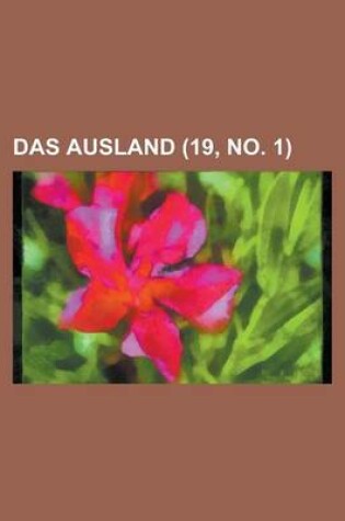 Cover of Das Ausland (19, No. 1 )