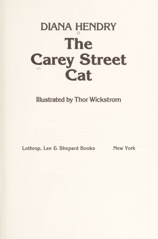 Cover of The Carey Street Cat