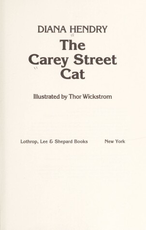 Cover of The Carey Street Cat