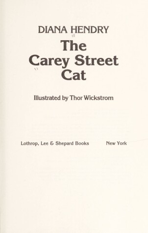 Book cover for The Carey Street Cat