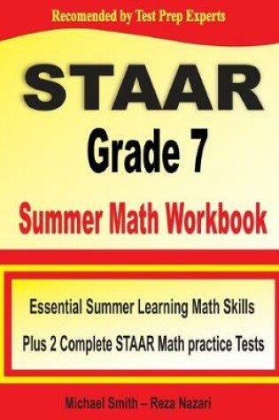 Cover of STAAR Grade 7 Summer Math Workbook