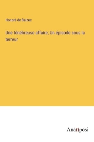 Cover of Une ténébreuse affaire; Un épisode sous la terreur