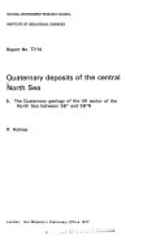 Cover of Quaternary Deposits of the Central North Sea