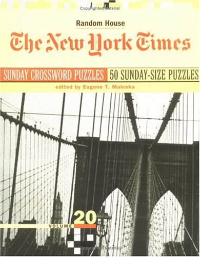 Cover of New York Times Sunday Crossword Puzzles, Volume 20