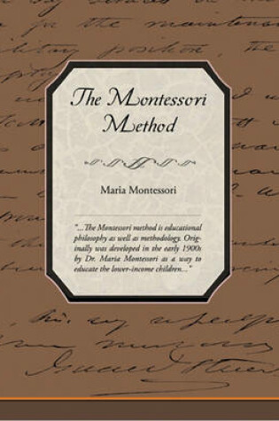Cover of The Montessori Method (eBook)