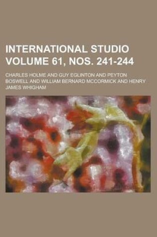 Cover of International Studio Volume 61, Nos. 241-244