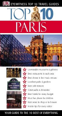 Book cover for DK Eyewitness Top 10 Travel Guide: Paris