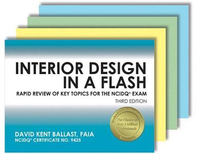 Book cover for Interior Design in a Flash: Rapid Review of Key Topics for the Ncidq(r) Exam, 3rd Edition