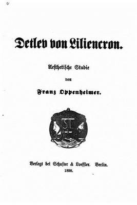 Book cover for Detlev von Liliencron, Aesthetische Studie