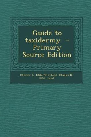 Cover of Guide to Taxidermy