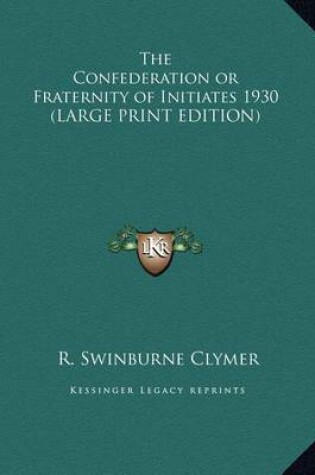 Cover of The Confederation or Fraternity of Initiates 1930