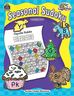 Cover of Start to Finish: Seasonal Sudoku Grd 3-4