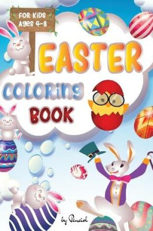 Cover of Easter Coloring Book for Kids Ages 4-8