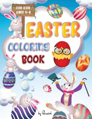 Book cover for Easter Coloring Book for Kids Ages 4-8