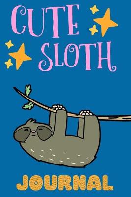 Book cover for Cute Sloth Journal