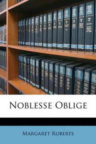 Cover of Noblesse Oblige