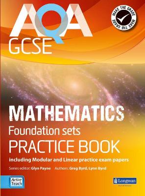 Book cover for AQA GCSE Mathematics for Foundation sets Practice Book
