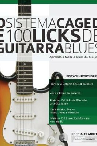 Cover of O Sistema CAGED e 100 Licks de Guitarra Blues