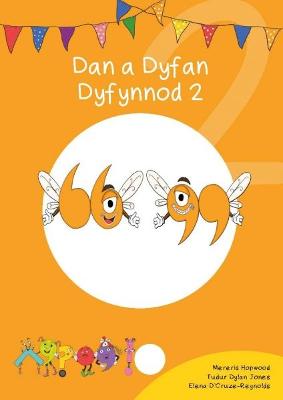 Book cover for Cyfres Cymeriadau Difyr: Glud y Geiriau - Dan a Dyfan Dyfynnod 2