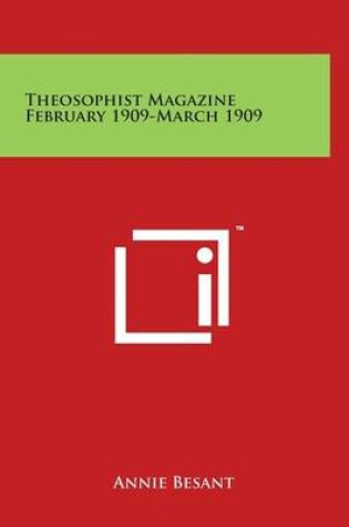 Cover of Theosophist Magazine February 1909-March 1909