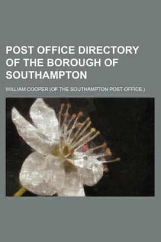 Cover of Post Office Directory of the Borough of Southampton