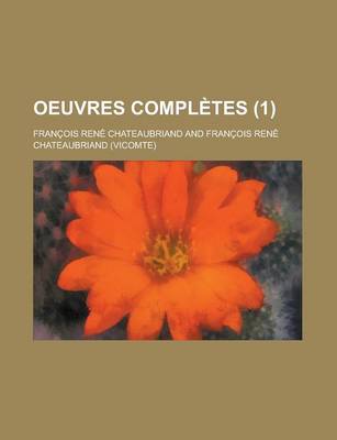 Book cover for Oeuvres Completes (1)